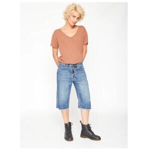 Free People x Sandrine Rose NWT Denim Bermuda Shorts